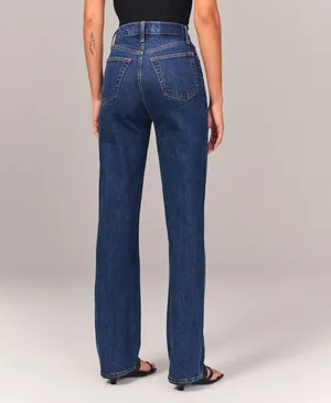Abercrombie Ultra High Rise 90s Straight Jean thumbnail 5