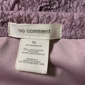 No Comment Women’s XL Mauve Lace Layered Asymmetrical Hem Midi Skirt Fairycore Cottage Boho thumbnail 8