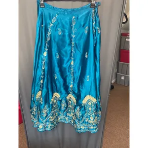 Soft Surroundings peacock teal Indian embroidered vintage medium (b57) thumbnail 3