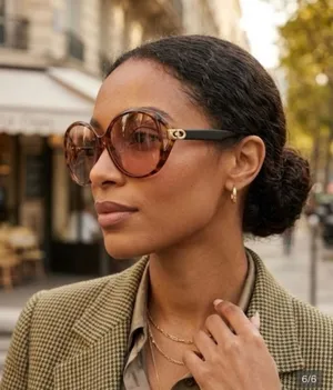 Christian Dior | Vintage Tortoiseshell Brown Oversized Sunglasses | E02 thumbnail 1