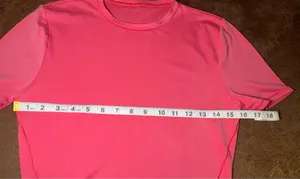 Lululemon Wundermost Ultra-Soft Nulu Crewneck Cropped T-Shirt Glaze Pink XS thumbnail 5