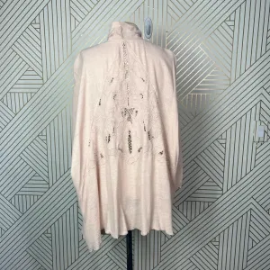 Free People Cool Nights Crochet Cardigan Conch Pink Size Small‎ thumbnail 8