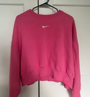 Pink Nike Women's Over-Oversized Crew-Neck Sweatshirt thumbnail 1