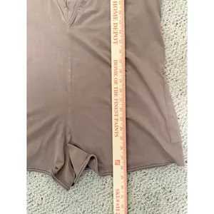 NWT Free People Hot Shot Tee Romper Mocha Latte Brown‎ XS FP Movement Athleisure thumbnail 7