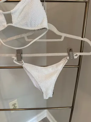 White Bikini Shein Set thumbnail 3