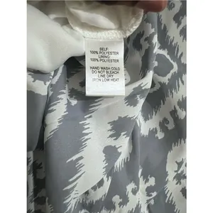 Lulus NWT Small Grey Ivory Geometric Slate Print Shift Dress Old Money Chic thumbnail 5