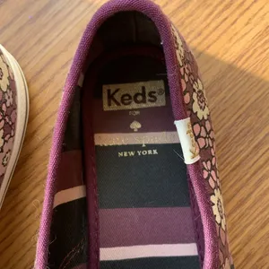 Kate Spade Keds X Sneakers Purple Floral Design Women’s Shoe Size 6.5 Casual thumbnail 3
