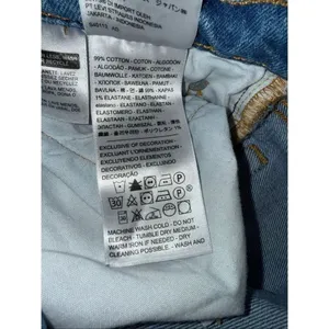 Levi’s 501 Distressed Medium Wash Button Fly Raw Hem Jeans Size 27 #774 thumbnail 10