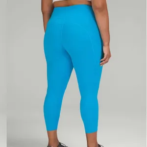 Lululemon Fast and Free 25” High-Rise Leggings in Azure thumbnail 2