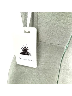 Here Comes The Sun Whats Happening Sage Green Dress Size Medium NWT Clean Girl thumbnail 11
