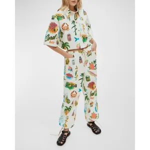 NWT ALEMAIS x Alan Berry Rhys Samaki Cropped Organic Cotton Shirt Women's Size 0 thumbnail 3