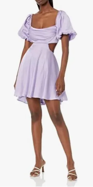 ASTR The Label Lavender Clarita mini dress backless wedding guest cocktail M thumbnail 1