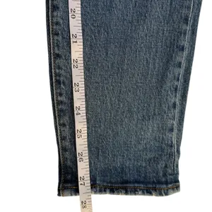 Levi's Premium Wedgie Straight Leg Jeans Womens Blue Denim‎ 25x27.5 Button Fly thumbnail 12
