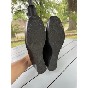 NAOT Black Croco Patent Leather Mules Slip on Clogs Women’s Wedge Shoes Size 11 thumbnail 11