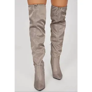 Mata Shoes NIB‎ Cold Hearted Taupe Over The Knee Boots - Size 8.5 ***Item: B13 thumbnail 2