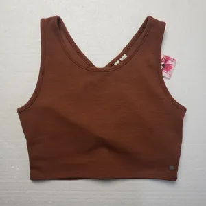 Roxy Women's Good Keepsake Crop Top in Russet size XL NWT thumbnail 4
