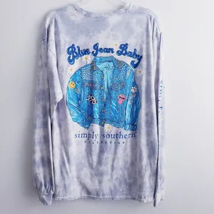 Simply Southern Blue Jean Baby Tie Dye Long Sleeve Top thumbnail 2