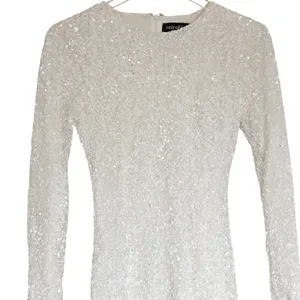 Retrofête Nikki Sequin Dress in White‎ Size XS Bridal Long Sleeve Mini thumbnail 7