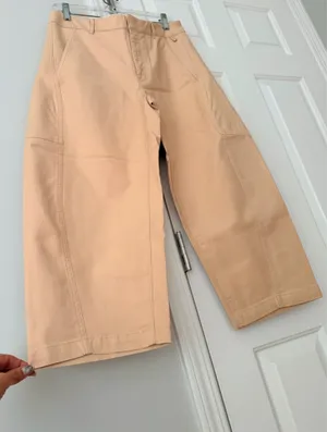 Anthropologie Maeve Curved Cropped Chino Pants, Size 6 thumbnail 7