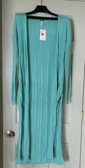FP Movement by Free People Aqua Cardigan thumbnail 1