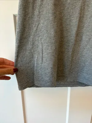 Sezane Heather Gray Short Sleeve Crew Tee thumbnail 4