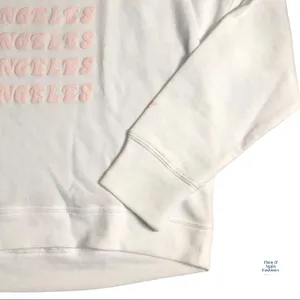 Fabletics White Pink Sweatshirt Size Med NWT thumbnail 6