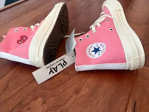 NWT Converse X Comme des Garcons 70 High-Top Sneakers Pink Size 7 thumbnail 14