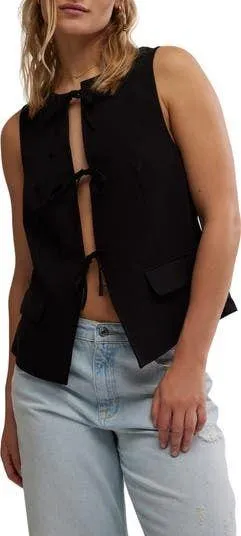 Free People Celia Tie-Front Blouse thumbnail 1