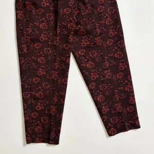 Anthropologie MAEVE Floral Jacquard High-Rise Trousers‎ Pants Tapered Office 2 thumbnail 10