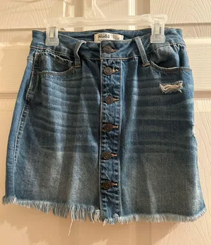 Mudd Jean Mini Skirt thumbnail 1