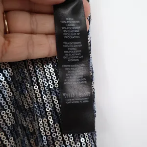 White House Black Market Silver Sequin Sleeveless Boat Neck Shift Dress XXS thumbnail 3