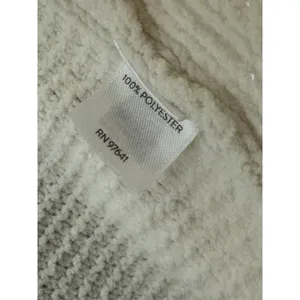 J. Jill Womens XL Ivory Cable Knit Chenille Fishermans Pullover Sweater Timeless thumbnail 4
