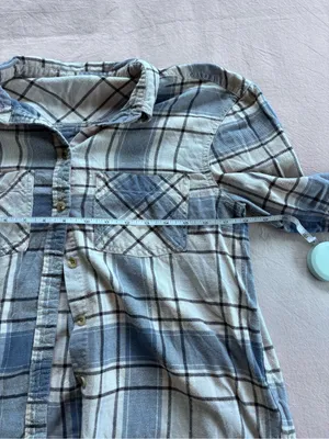 Urban Outfitters Blue & White Flannel thumbnail 5