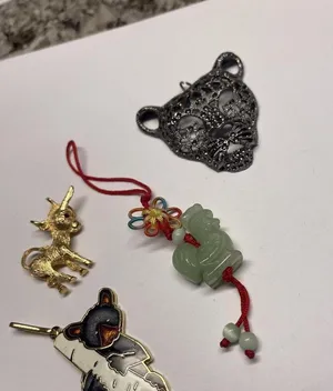 Lot Of 4 Animal Costume Pendants / Charms Variety Cat, Koala, Donkey, Rooster thumbnail 7