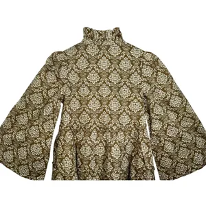 NWT Tuckernuck Hyacinth House Russell Moss Printed Olive Green Mini Dress Size S thumbnail 7
