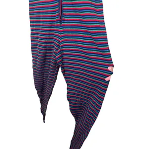 Victorias Secret Womens Striped Pajamas One piece Sleepwear‎ M Cotton thumbnail 3