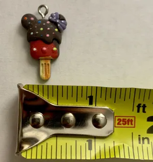 Mickey Mouse Ice Cream Bar Charm Pendant Brown thumbnail 5