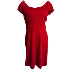 Kinji Red Velvet Off Shoulder Midi Dress Japanese Harajuku Medium thumbnail 2