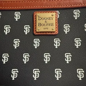 Dooney & Bourne MLB San Francisco Giants Baseball Large‎ Wallet Clutch 9.5” x 5” thumbnail 4