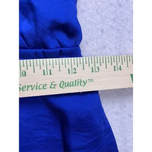 BCBGeneration‎ Mini Dress Womens XS Blue Flutter Sleeve Surplice V-Neck Cocktail thumbnail 6