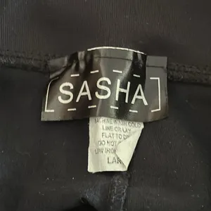 Sasha Women’s Basic Black High Waisted Leggings Size L thumbnail 5
