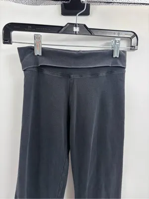 Hard tail y2k 2000s 90s fold over black workout pants leggings size xs thumbnail 3