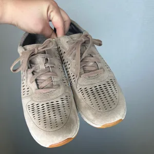 Dansko Charlie Taupe Suede Perforated Lace Up Walking Sneakers Women 42 11.5-12 thumbnail 2