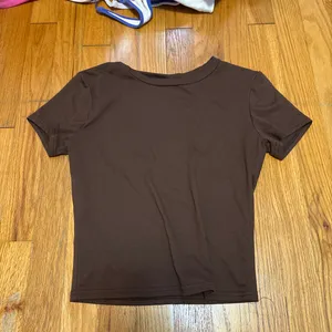 Brown Fitted Top Shein thumbnail 2