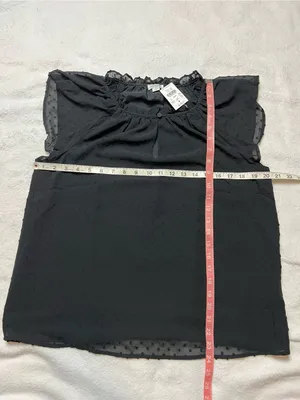 NWT J.Crew Black Swiss Dot Ruffle Sleeve Blouse Medium thumbnail 7