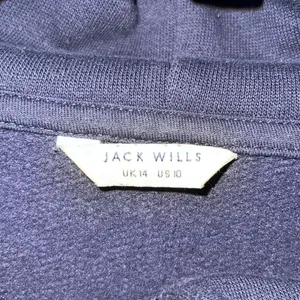 Jack Wills Navy Hoodie Cropped Quarter Zip Women’s Size‎ 10 thumbnail 4