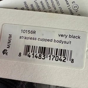 Spanx Suit Your Fancy Strapless Cupped Mid-Thigh Bodysuit Very Black 10156R M thumbnail 4