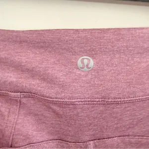 Lululemon Athletica Heathered Rose Flare Leggings Size 8 thumbnail 6