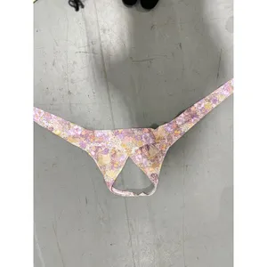 Altar'd State Floral Halter Crop Top Purple Pink Yellow Boho Retro Small thumbnail 7