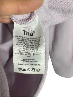 Aritzia TNA Polar Fleece Shacket Shirt Jacket Size 1 (SM) Oversized Purple thumbnail 6